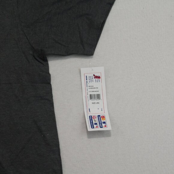 Majestic Men Gray Boston Redsox Sox Logo Casual Size Large - Picture 5 of 9